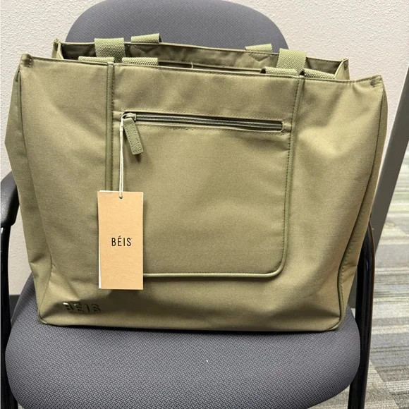 BEIS East to West Tote in Olive - Picture 1 of 5